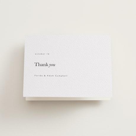 Letterpress Wedding Thank You Cards