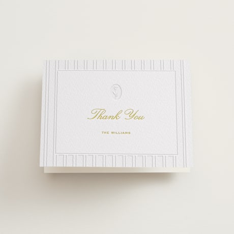 Letterpress Wedding Thank You Cards