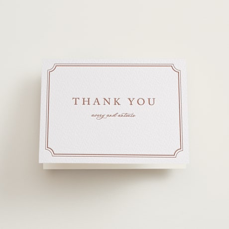 Letterpress Wedding Thank You Cards