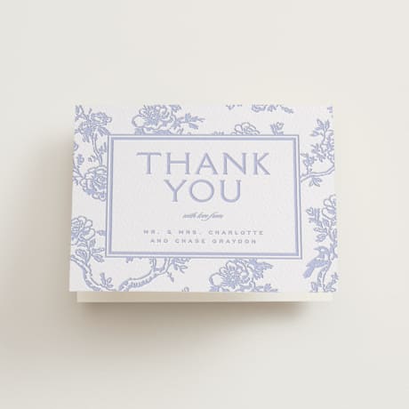 Letterpress Wedding Thank You Cards