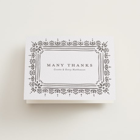Folded Wedding Thank You Cards