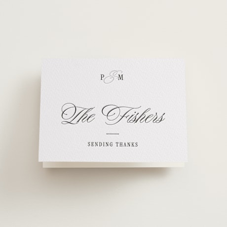 Letterpress Wedding Thank You Cards