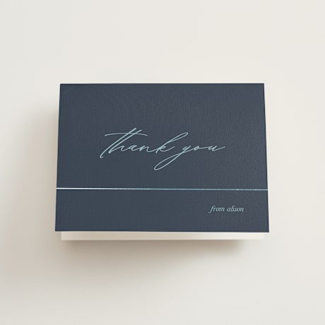 Foil Memorial Thank You Cards