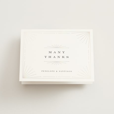 Gloss-Press Folded Wedding Thank You Cards