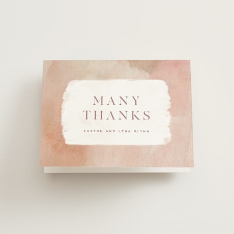Folded Wedding Thank You Cards