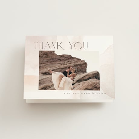 Folded Wedding Thank You Cards