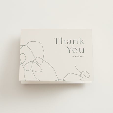 Folded Wedding Thank You Cards