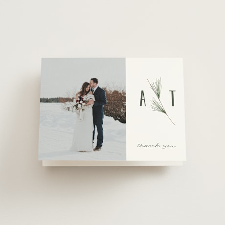 Folded Wedding Thank You Cards