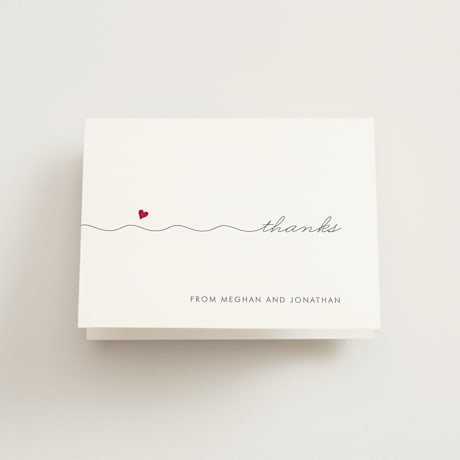 Folded Wedding Thank You Cards