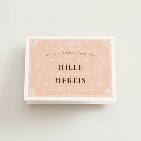 Folded Wedding Thank You Cards