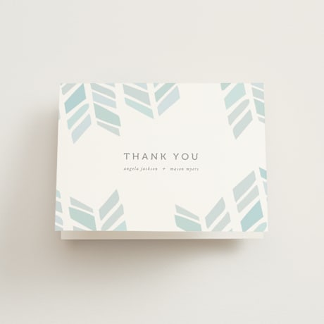Folded Wedding Thank You Cards