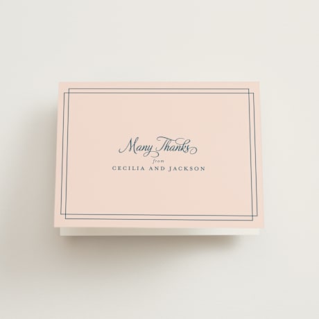 Folded Wedding Thank You Cards