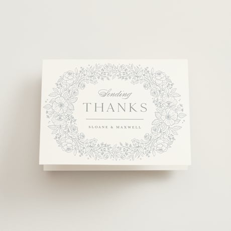 Folded Wedding Thank You Cards