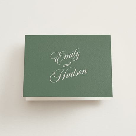Folded Wedding Thank You Cards