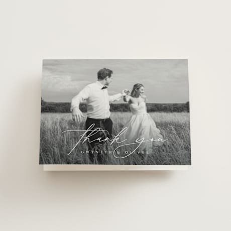 Folded Wedding Thank You Cards