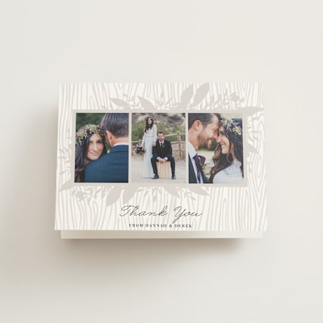 Folded Wedding Thank You Cards