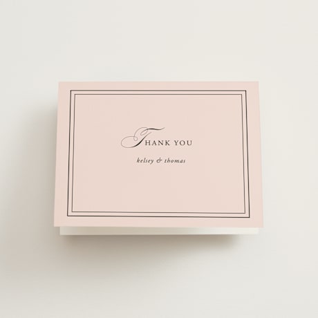 Folded Wedding Thank You Cards