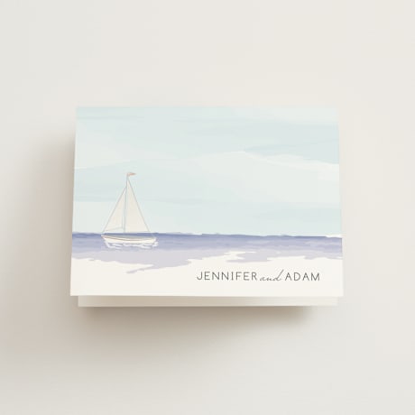 Folded Wedding Thank You Cards