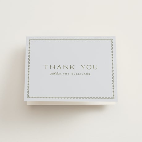 Folded Wedding Thank You Cards