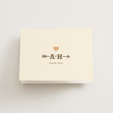 Folded Wedding Thank You Cards