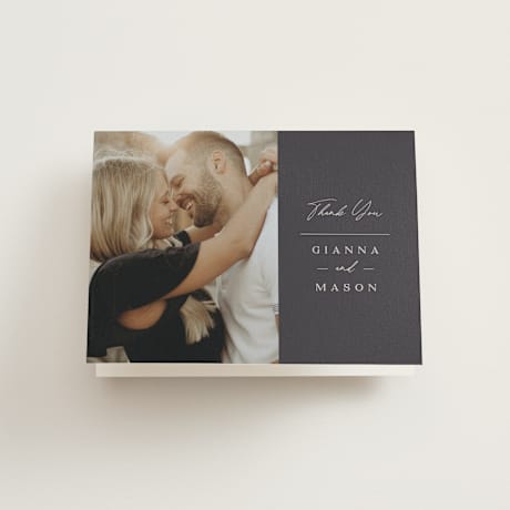 Folded Wedding Thank You Cards