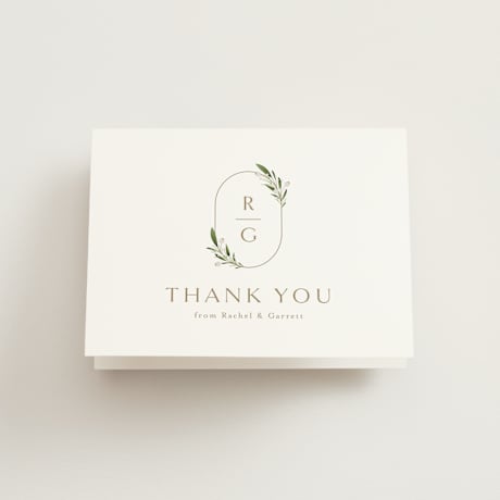 Folded Wedding Thank You Cards