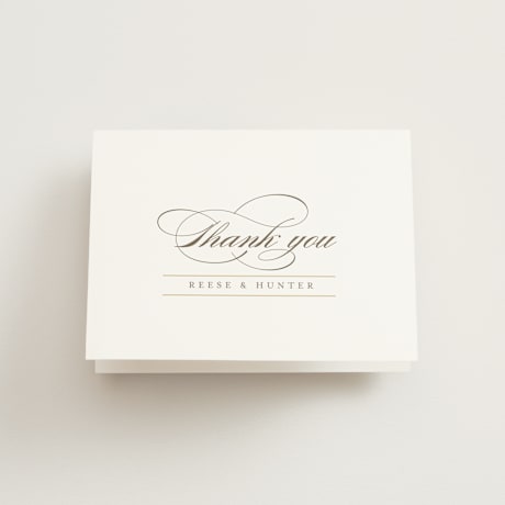 Folded Wedding Thank You Cards