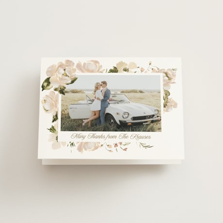 Folded Wedding Thank You Cards
