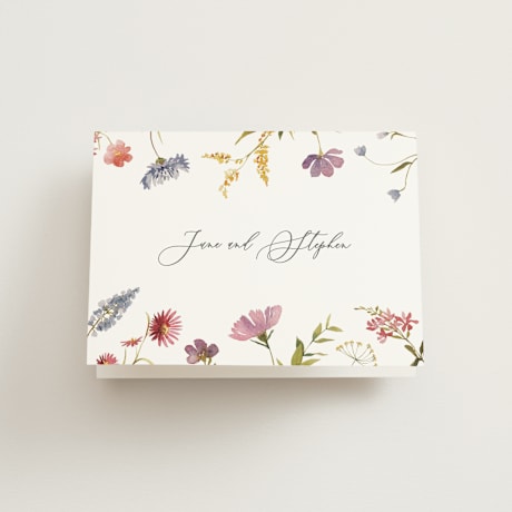 Folded Wedding Thank You Cards