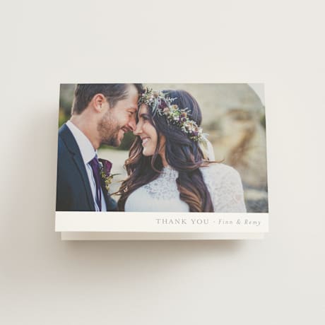 Folded Wedding Thank You Cards