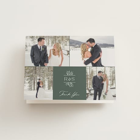 Folded Wedding Thank You Cards