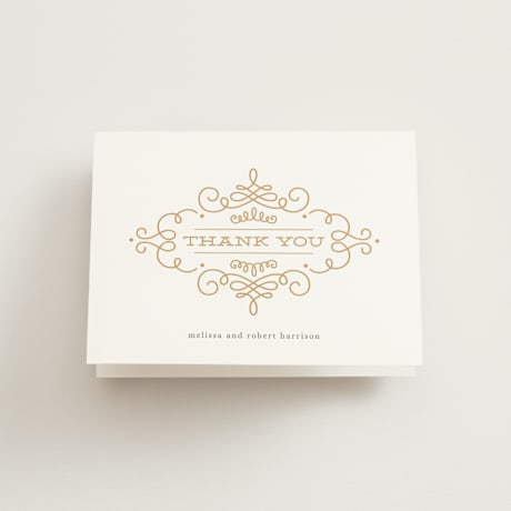 Folded Wedding Thank You Cards