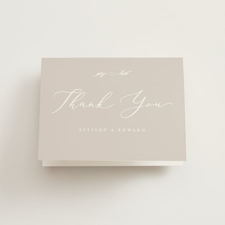 Folded Wedding Thank You Cards