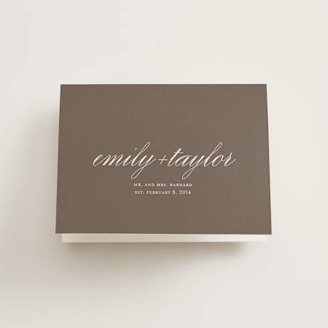 Folded Wedding Thank You Cards