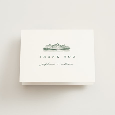 Folded Wedding Thank You Cards