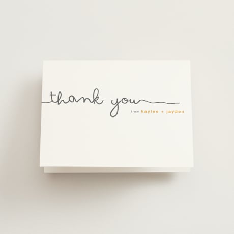 Folded Wedding Thank You Cards