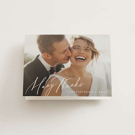 Folded Wedding Thank You Cards