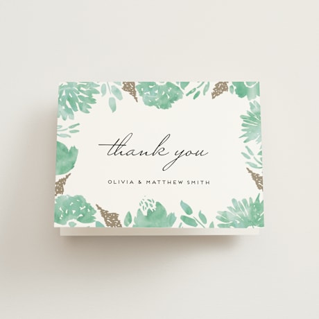 Folded Wedding Thank You Cards