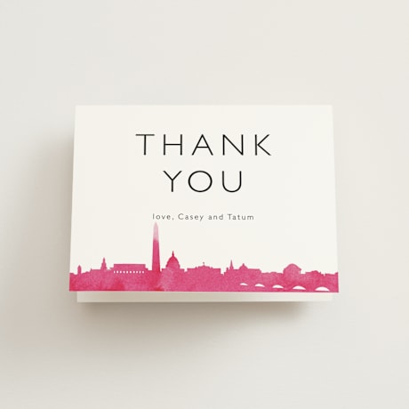 Folded Wedding Thank You Cards