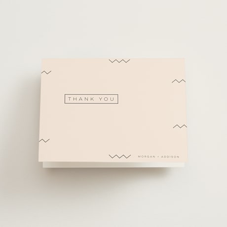 Folded Wedding Thank You Cards
