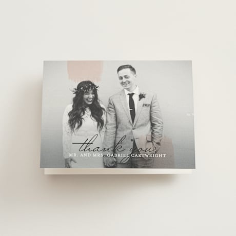 Folded Wedding Thank You Cards