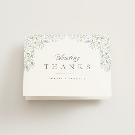 Folded Wedding Thank You Cards