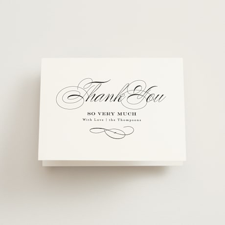 Folded Wedding Thank You Cards