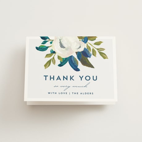 Folded Wedding Thank You Cards