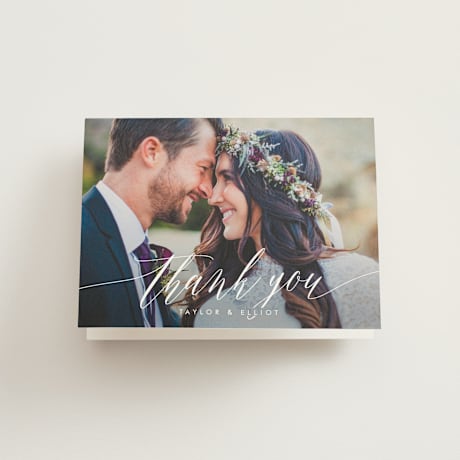 Folded Wedding Thank You Cards