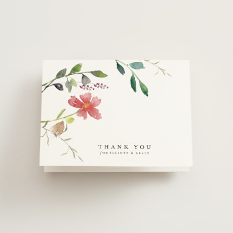 Folded Wedding Thank You Cards