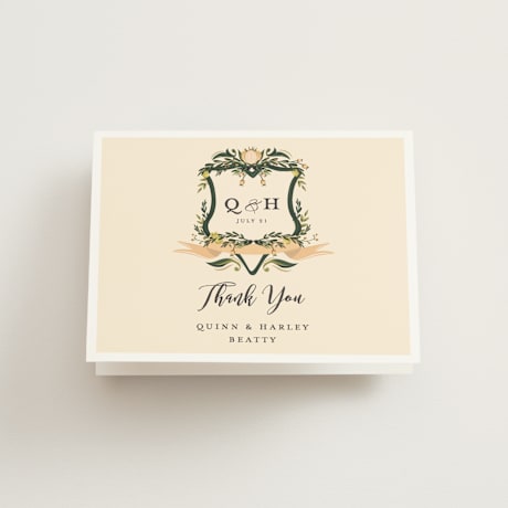 Folded Wedding Thank You Cards