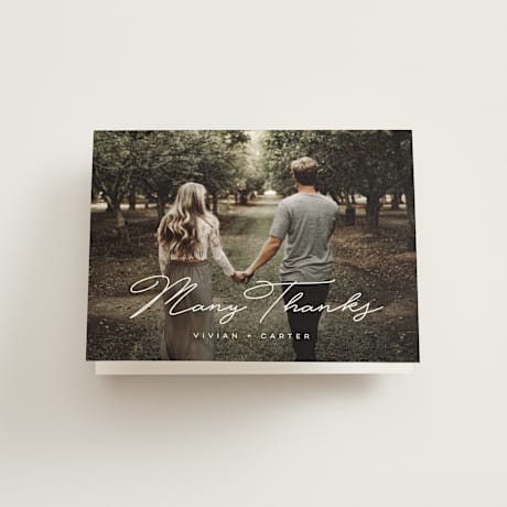 Folded Wedding Thank You Cards
