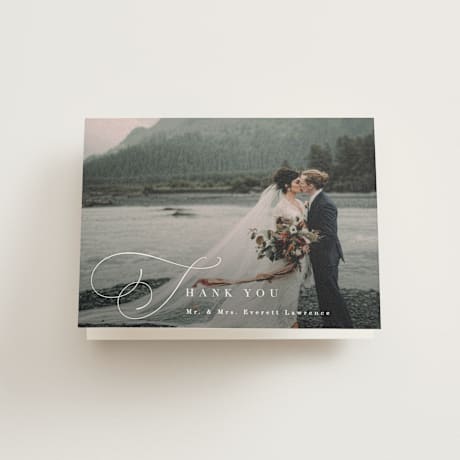 Folded Wedding Thank You Cards