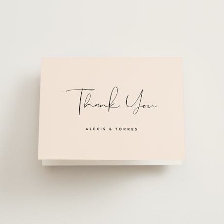 Folded Wedding Thank You Cards